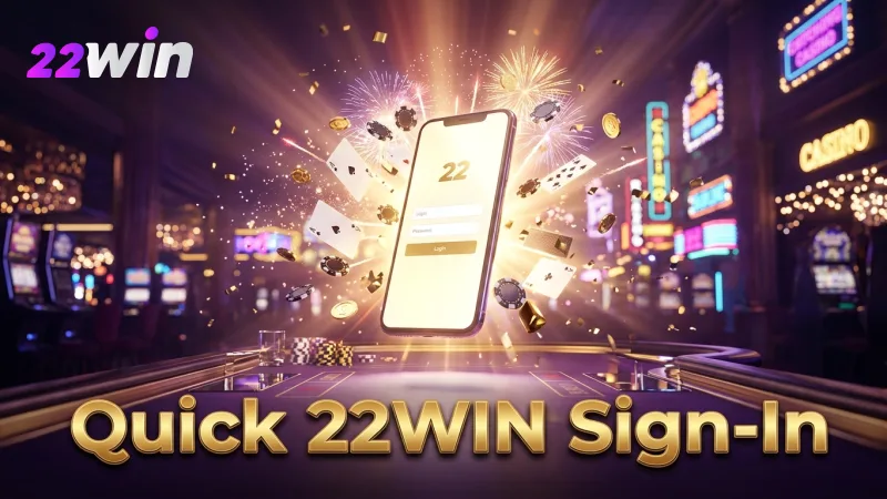 Input your accurate 22WIN credentials for a seamless and quick sign-in process.