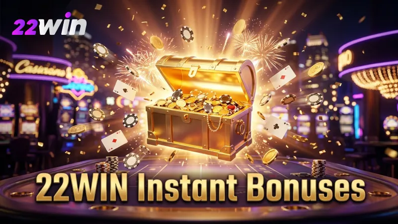 Access current 22WIN bonuses effortlessly to speed up your gaming journey.