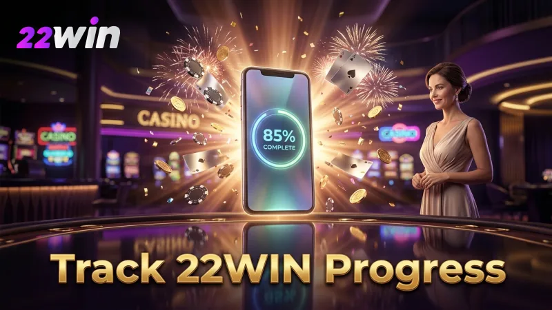 Monitor your wagering progress with 22WIN's clear and user-friendly tools.