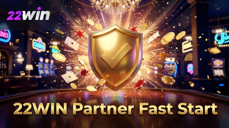 Quick setup allows 22WIN partners to start earning immediately.