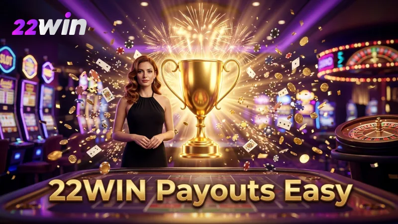Enjoy flexible 22WIN payouts via GCash or direct bank transfers.