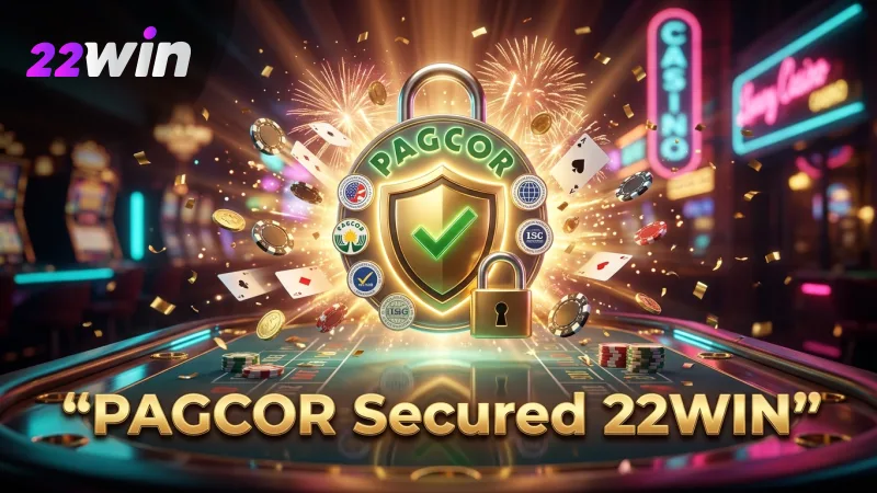 22WIN’s commitment to PAGCOR certification ensures fair play and secure gaming for every player.
