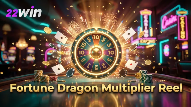 The multiplier reel provides a clear visual of potential increased winnings in Fortune Dragon.