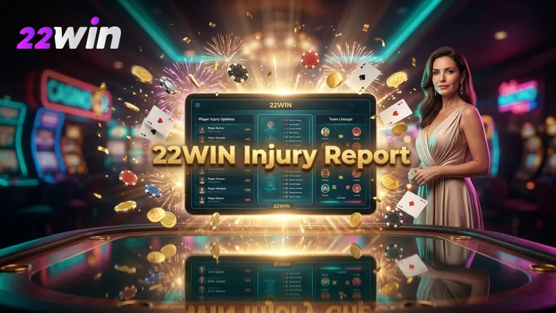 Always check for key player injuries and lineup changes before placing your 22WIN bets.