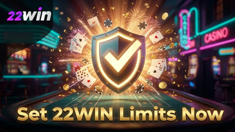 Set limits directly on 22WIN to manage your gaming budget wisely.