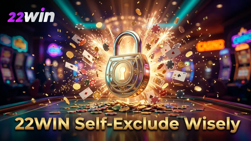 Utilize self-exclusion features on 22WIN for necessary breaks from play.