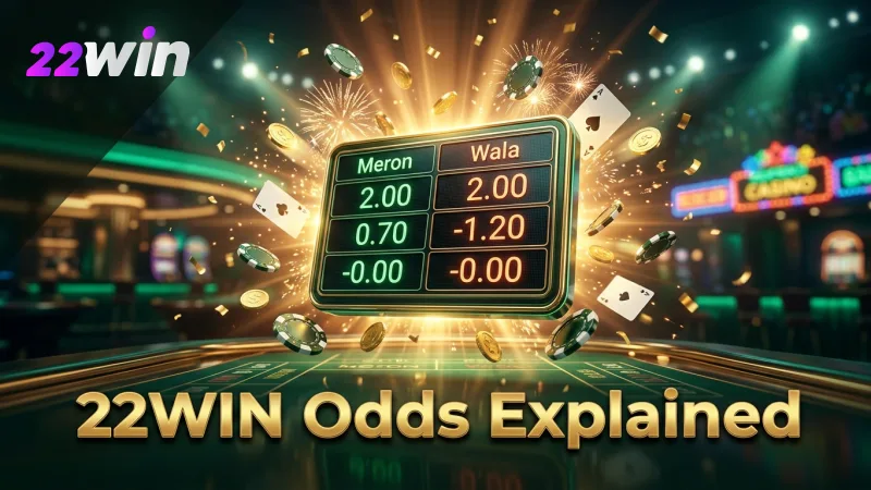 Understand 22WIN's odds display for better bet placement.