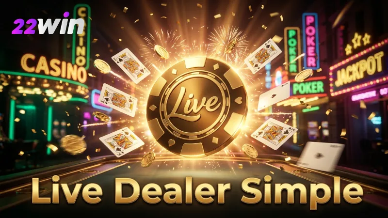 Playing against a live dealer simplifies strategy, focusing on hand strength.